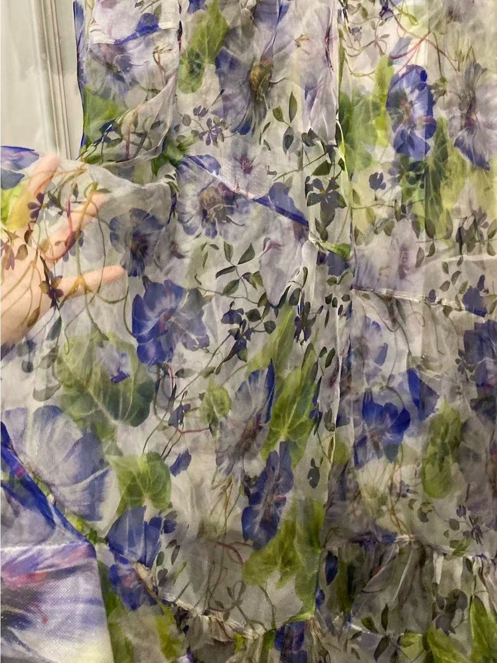 Zimmermann Floral Lavender & Green Long Sleeve Maxi Dress size 3 - Picture 5 of 13